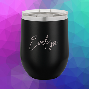 Personalized Insulated 12oz Wine Tumbler - Monogram That 